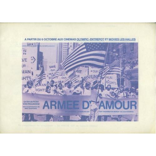 Armée D'amour, Dossier De Presse, De Rosa Von Praunheim, Avec Arthur Bell, John Briggs, Anita Bryant