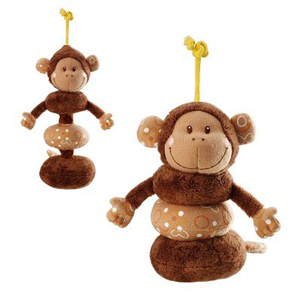 Doudou Singe à capuche en forme de singe à tête de mort Acrobats Falicia -  Doudou * biz : : Jeux et Jouets