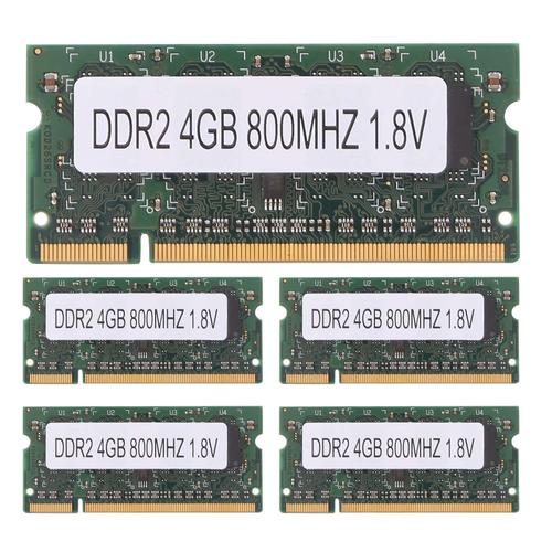 5 Pièces Ddr2 4 Go De Mémoire Pour Ordinateur Portable Ram 800mhz Pc2 6400 Sodimm 2rx8 200 Broches Pour Amd Laptop Ram