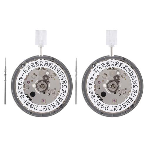 2pcs Nh34a Nh34 Mouvement 3 Chiffres Calendrier Gmt Mouvement Automatique Mouvement De Haute Précision Montre Accessoires