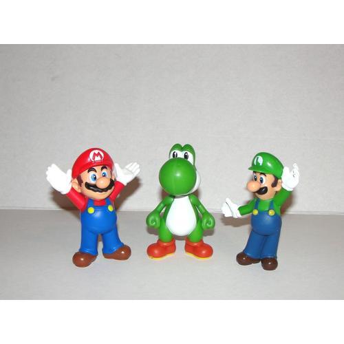 Super Mario Yoshi Et Luigi  3 Figurines 9cm