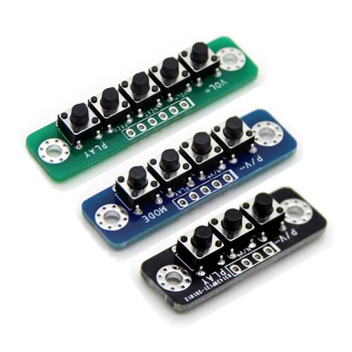 5 Pièces 4-Bit Module De Clé Indépendant Mcu Carte De Commutateur De Module De Clé Externe Carte De Clé D'amplificateur De Puissance Bluetooth