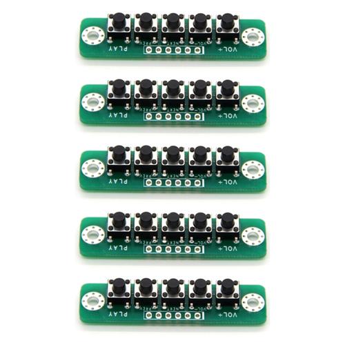 5 Pièces 5-Bit Module De Clé Indépendant Mcu Carte De Commutateur De Module De Clé Externe Carte De Clé D'amplificateur De Puissance Bluetooth