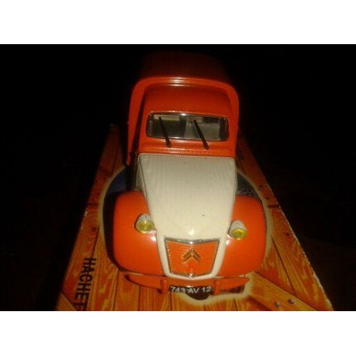 Voiture Miniature De La 2cv Camionette Pub Orangina De Marque Norev Avec La Boite-Norev