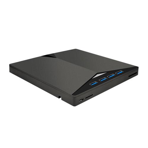 Type-C Usb3.0 Lecteur Dvd Mobile Externe Usb Lecteur Optique Dvd/Cd 7 En 1 Multifonctionnel Graveur Ordinateur Universel