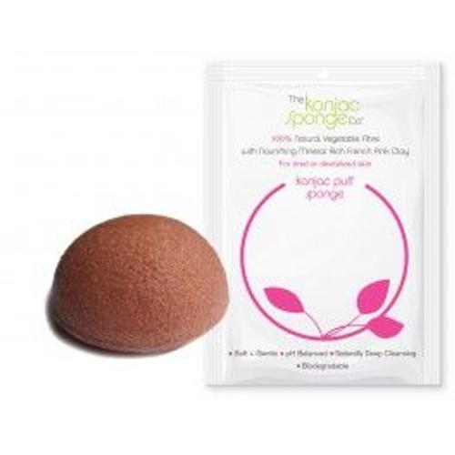 Eponge Konjac Argile Rose 