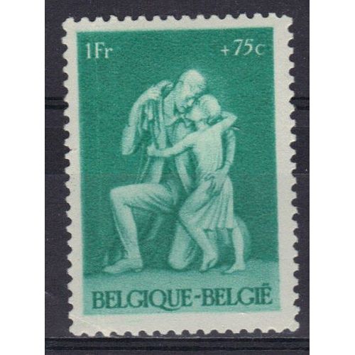 Belgique 1945 : Au Profit Des Prisonniers, Déportés, Fusillés, Membres De La Résistance Et De Leurs Familles : Retour Du Déporté - Timbre Neuf **