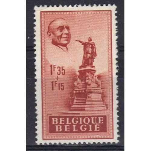Belgique 1948 : Au Profit De La Fondation Anseele : Statue De Jacques Van Artevelde, À Gand - Timbre Neuf *