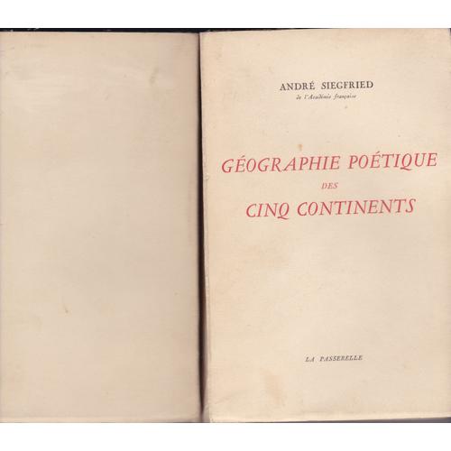 Géographie Poétique Des Cinq Continents