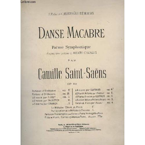 Danse Macabre - Pour Piano - Op.40.