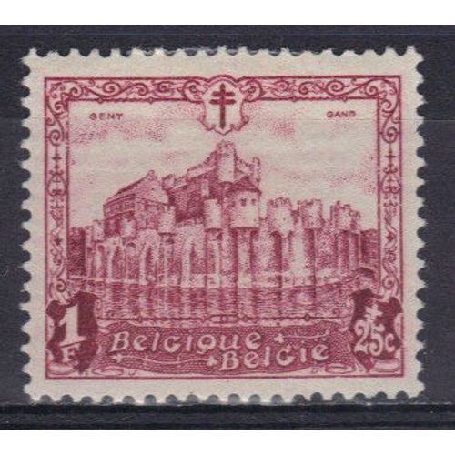 Belgique 1930 : Au Profit D'oeuvres Antituberculeuses : Châteaux Divers : Gand - Timbre Neuf * Cote 7 