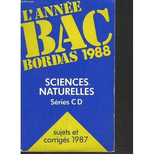 L'année Bac  Bordas 1988