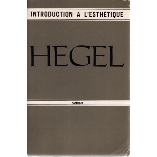 Introduction À L' Esthétique.