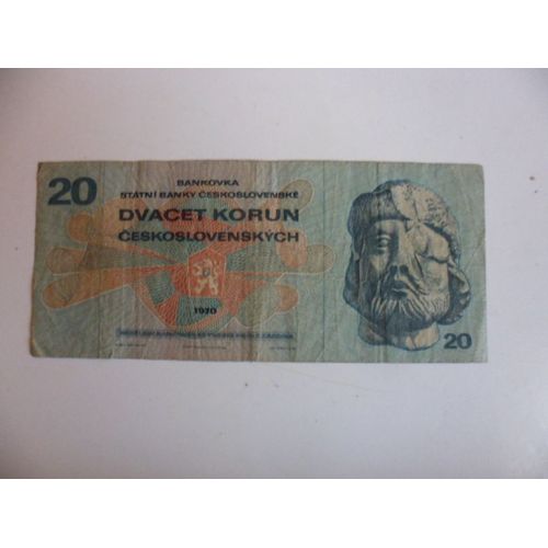 Tchécoslovaquie 20 Korun 1970