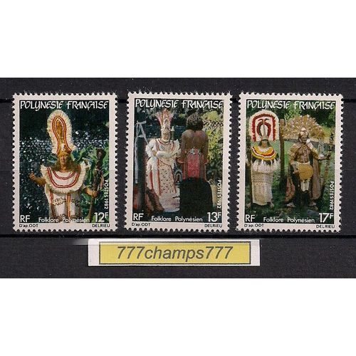 Polynésie Française. 1982. Folklore. Y & T 181 À 183