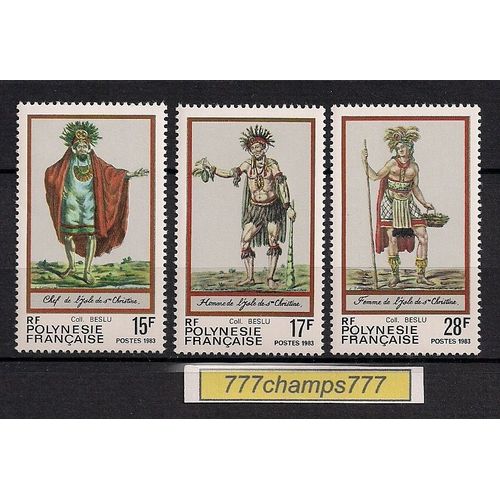 Polynésie Française. 1983. Folklore. Y & T 202 À 204