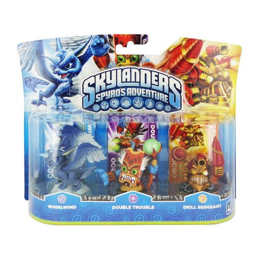 Pack De 3 Figurines  Skylanders Drobot + Flameslinger + Stump Smash