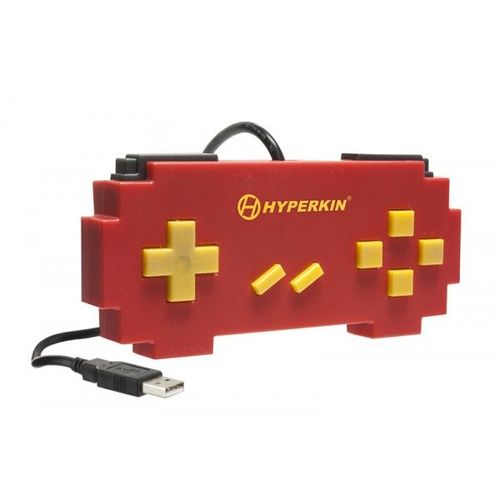 Manette De Jeu Super Nintendo (Snes) "Pixel Art" À Branchement Usb (Pc, Mac)