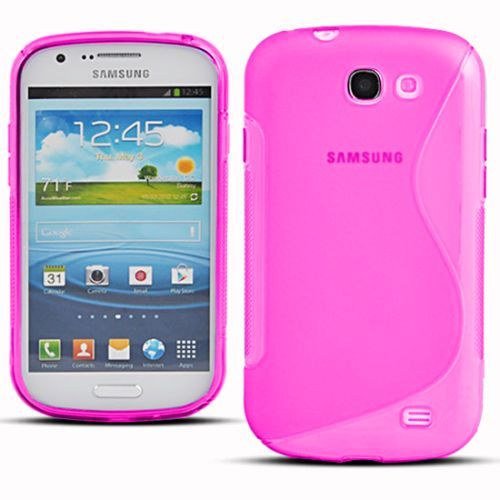 Housse Etui Coque Silicone Gel Rose Pour Samsung I8730 Galaxy Express   Film Ecran