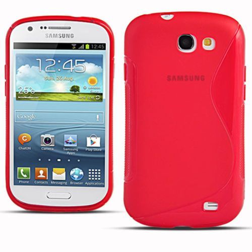 Housse Etui Coque Silicone Gel Rouge Pour Samsung I8730 Galaxy Express   Film Ecran