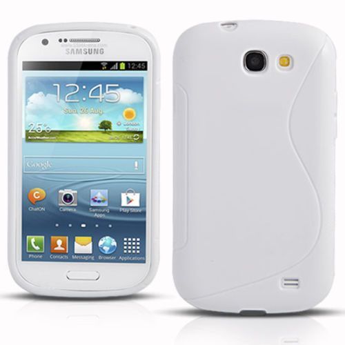 Housse Etui Coque Silicone Gel Blanc Pour Samsung I8730 Galaxy Express   Film Ecran