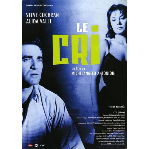 Le Cri, Synopsis Dépliant, De Michelangelo Antonioni, Avec Steve Cochran, Alida Valli, Betsy Blair