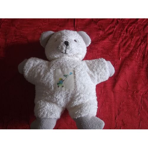Doudou Ours Semi Plat Beige Impexit 22 Cm