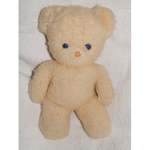 Ours Pastel Ancien Vintage Beige Abricot 35 Cm
