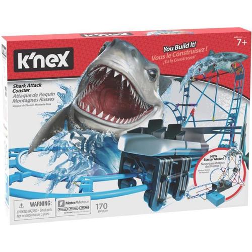 K'nex- Tabletop Thrills Shark Attack Coaster Jeu Construction, 36186, Multicolore