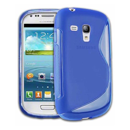Housse S-Line Bleue Samsung Galaxy S3 Mini I8190