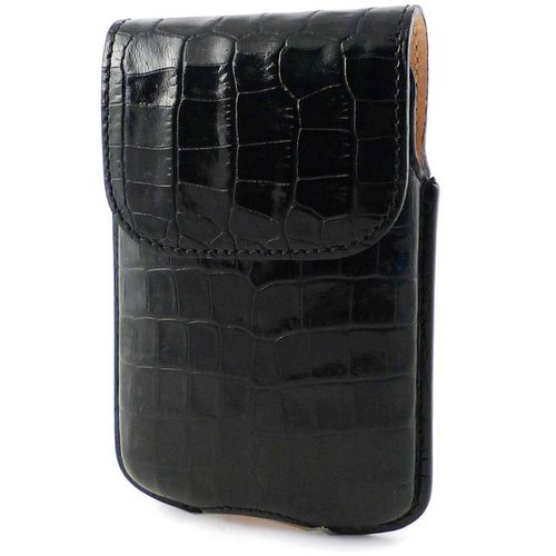 Etui Cuir Croco Noir Vertical Blackberry 8520 Curve 3g  9700