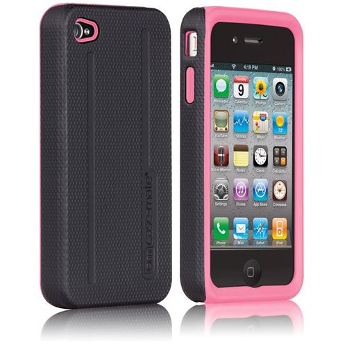 Coque Case-Mate Hybrid Tough Noir Rose Pour Iphone 4