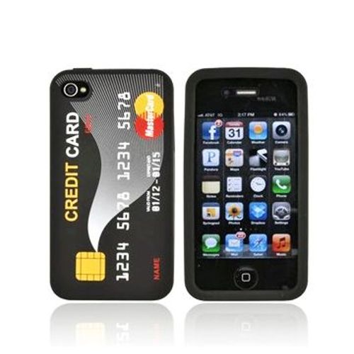 Housse Silicone Carte Crédit Pour Iphone 4 Et 4s