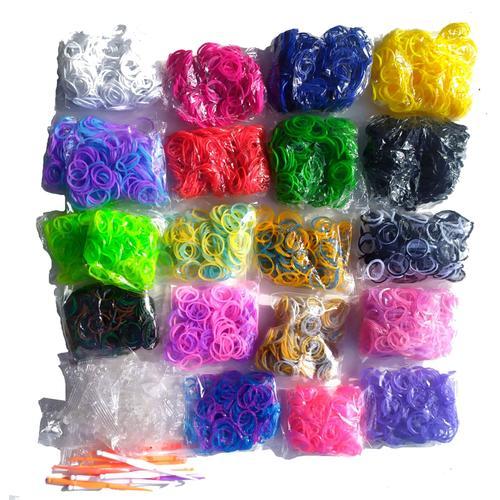 Recharge 5000 Loom Bands Elastiques Crochets 200 Attaches-S Bracelets