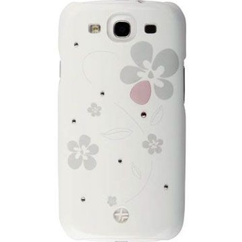 Coque Trexta Crystal Flower Galaxy S3 En Cuir Avec Cristaux Swarovski