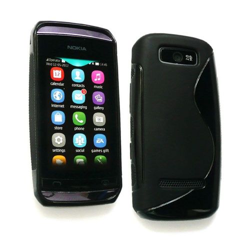 Housse S-Line Noire Pour Nokia Asha 305 Asha 306