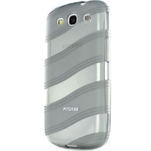 Coque Motifs Vagues Gris Fumé Et Transparent Pour Samsung Galaxy S3 I9300
