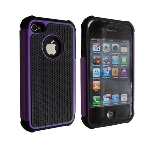 Coque Nzup Pop Violet Pour Iphone 4 4s