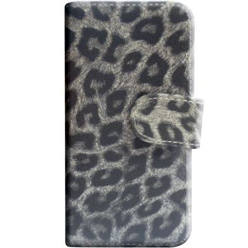 Etui À Rabat Latéral Coloris Gris Clair Pour Apple Iphone 5