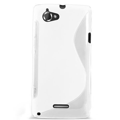 Coque Housse S-Line Blanche Xperia L