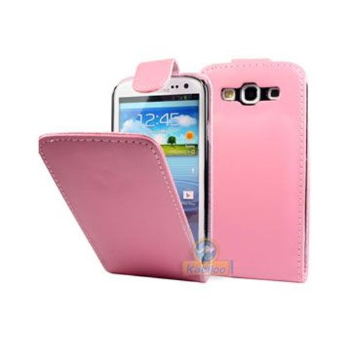 Housse Klam En Cuir Rose Samsung Galaxy S3