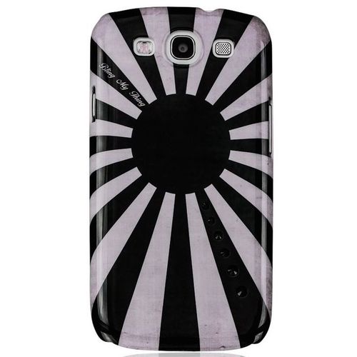 Coque Crystal Swarovski Sunrise Noire Et Blanc Pour Samsung Galaxy S3 I9300