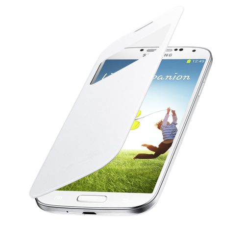 Etui Preview À Rabat Avec Découpe Blanc Samsung Galaxy S4 I9500