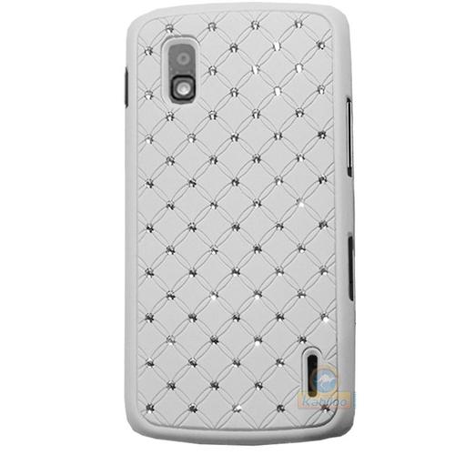 Coque Rigide Avec Strass Coloris Blanc Lg Google Nexus 4 E960