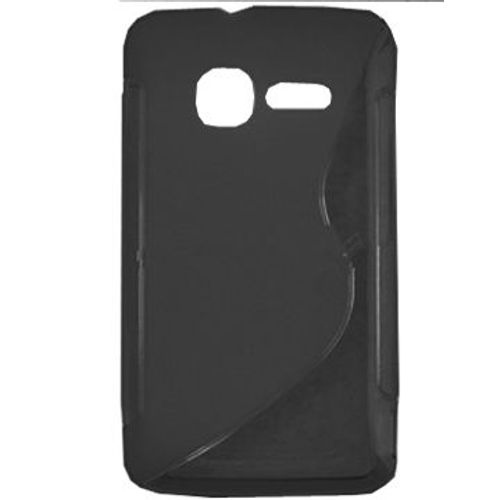 Housse Coque S-Line Noire Alcatel One Touch X Pop