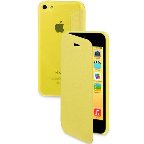 Etui Ultra Fin Folio Cover Iphone 5c Jaune