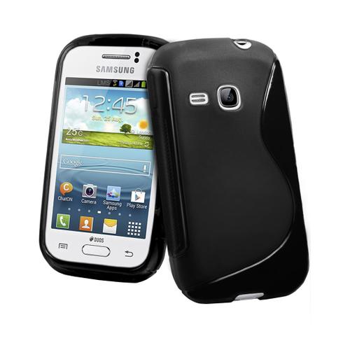 Coque Housse S-Line Noire Galaxy Young S6310 Samsung