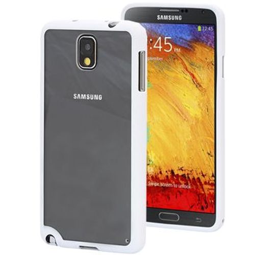 Coque Bumper Blanc Et Dos Transparent Galaxy Note 3