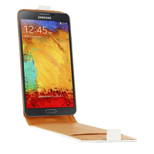 Etui Flip À Rabat Cuir Blanc Samsung Galaxy Note 3 Scp10134w