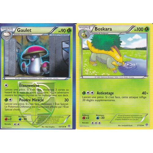 Lot De 2 Cartes Pokemon - Tempete Plasma -